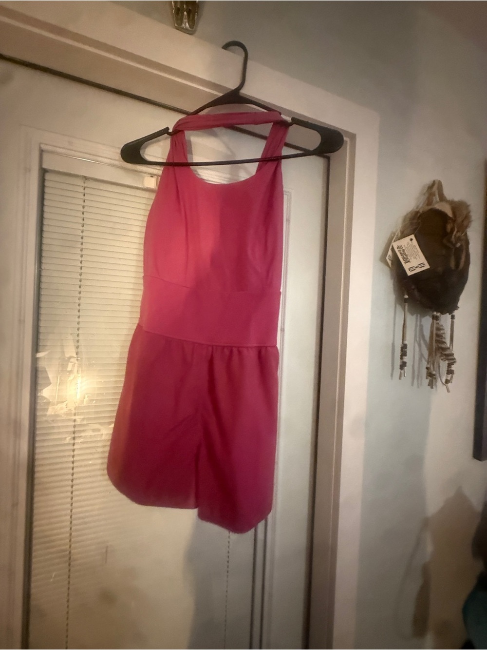Justice Hot Pink Sleeveless One-Piece Romper